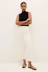 Marie Oliver Mia Kick Flare Crop Pant In Oyster In Bone