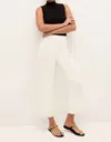 Marie Oliver Mia Kick Flare Crop Pant In Oyster In Beige