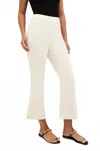 Marie Oliver Mia Kick Flare Crop Pant In Oyster In White
