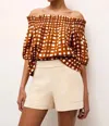 Marie Oliver Elodie Top In Beige