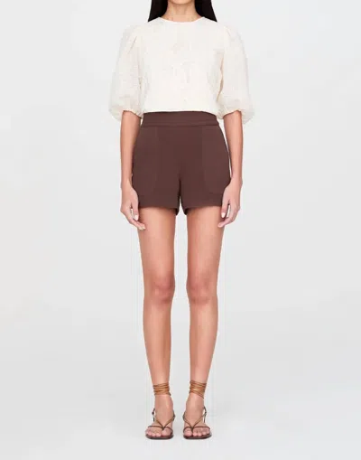 Marie Oliver Mia Shorts In Walnut In Brown