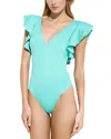 Marie Oliver Michelle One Piece Swimsuit In Aquamarine