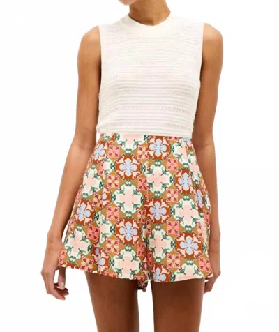Marie Oliver Miles High Waist Short In Mosaic In Multi