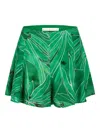 Marie Oliver Miles Leaf-print Shorts In Green