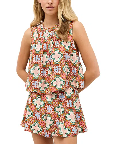 Marie Oliver Miles Printed High Waisted Shorts In Multi