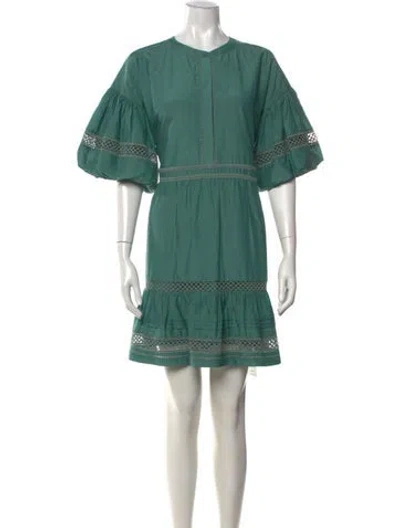 Pre-owned Marie Oliver Mini Dress In Green