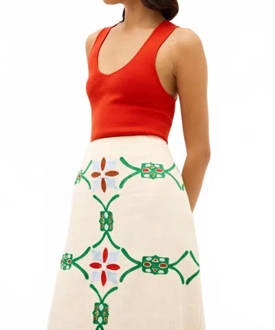 Marie Oliver Miranda Tank In Canyon In Red