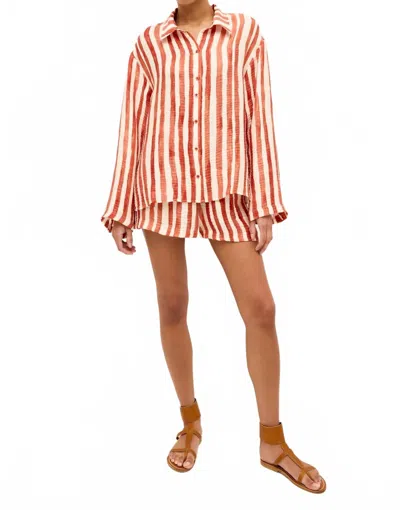 Marie Oliver Nico Beach Shirt In Tierra In Multi