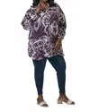 Marie Oliver Nico Button Down Long Sleeve Blouse - Plus In Palma In White