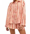 Marie Oliver Nico Linen Shirt In Tierra In Multi