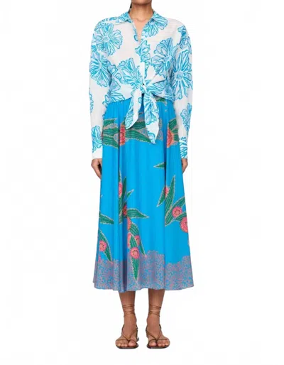 Marie Oliver Nico Long Sleeve Blouse In Brizo In Multi