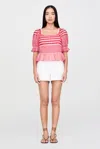 Marie Oliver Oaklee Top In Cherry Check