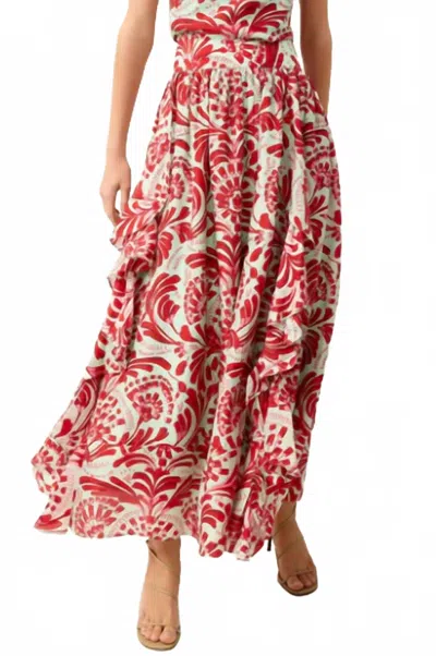 Marie Oliver Oaklen Maxi Skirt In Bimini In Red