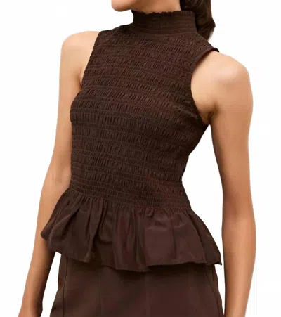 Marie Oliver Odie Top In Walnut In Brown