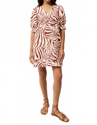 Marie Oliver Ola Puffed-sleeve Mini Dress In Multi