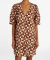 Marie Oliver Ola Dress In Mahogany In Multi