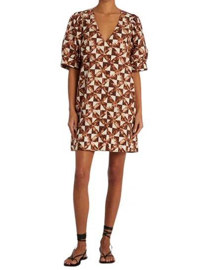 MARIE OLIVER OLA DRESS IN MAHOGANY