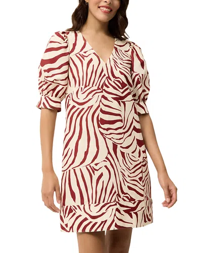 Marie Oliver Ola Puffed-sleeve Mini Dress In Multi