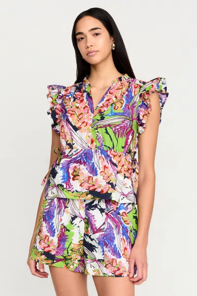 Marie Oliver Olive Top In Babylon