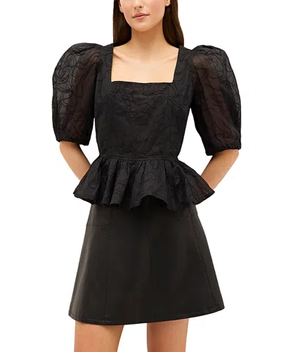 MARIE OLIVER ORLA PEPLUM HEM TOP