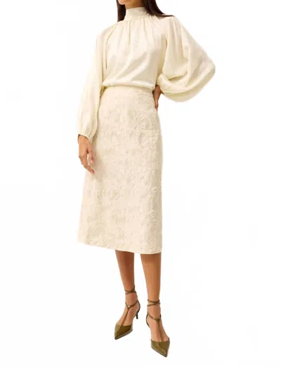 Marie Oliver Oryan Raglan Sleeves Blouse In Ivory In Neutral