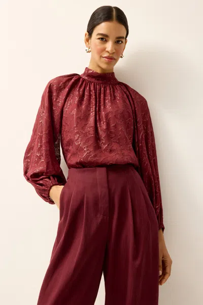 Marie Oliver Oryan Blouse In Port