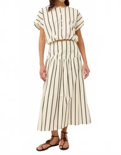 Marie Oliver Owens Midi Skirt In Ventura In Nude