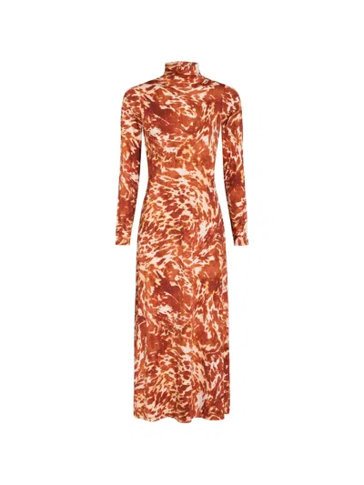 Marie Oliver Paxton Alll-over Print Midi Dress In Multi