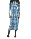 Shop Marie Oliver Paxton Midi Dress In Cobalt Blue