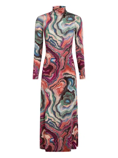 Marie Oliver Paxton Midi Dress In Pink