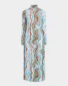 Marie Oliver Paxton Dress In Agate Stone
