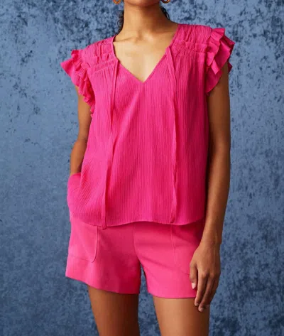Marie Oliver Phoebe Blouse In Rosa