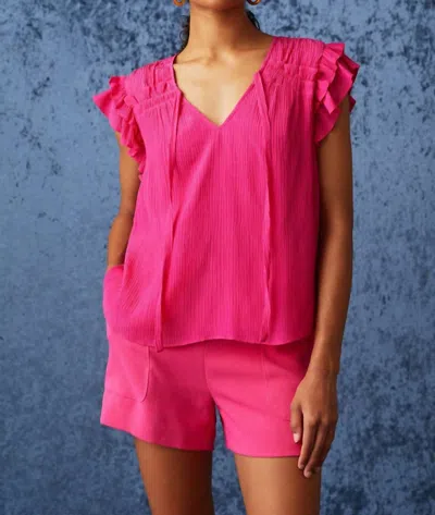Marie Oliver Phoebe Blouse In Rosa In Pink