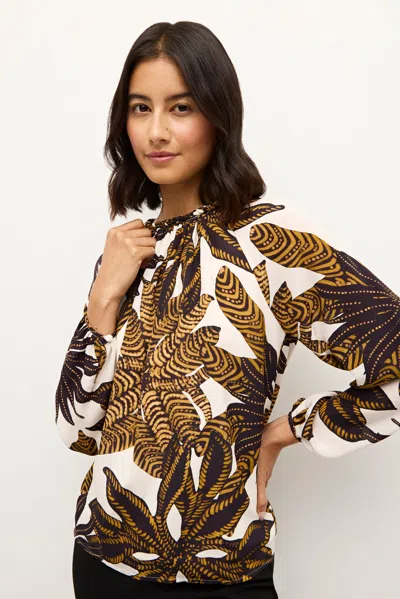 Marie Oliver Piper Blouse In Agave