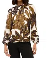 Marie Oliver Piper Blouse In Agave In Grey