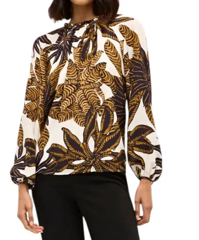 Marie Oliver Piper Blouse In Agave In Grey