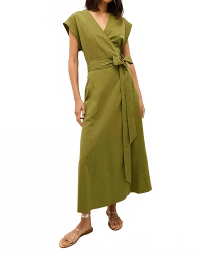 Marie Oliver Polly Dress In Pesto In Green