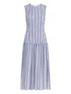 Marie Oliver Porter Smocked Midi Dress In White