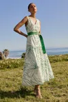 Marie Oliver Posey Dress In Palm In Green