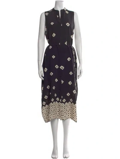 Pre-owned Marie Oliver Printed Midi Length Dress In Multi