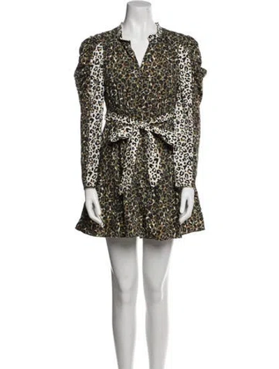 Pre-owned Marie Oliver Printed Mini Dress In Multi