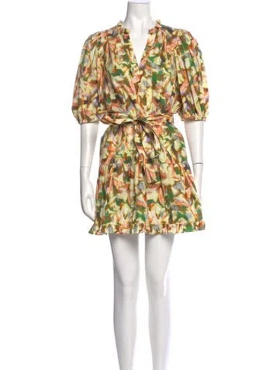 Pre-owned Marie Oliver Printed Mini Dress In Multi