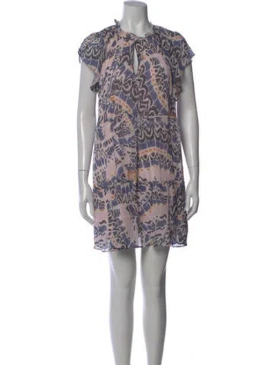 Pre-owned Marie Oliver Printed Mini Dress In Multi