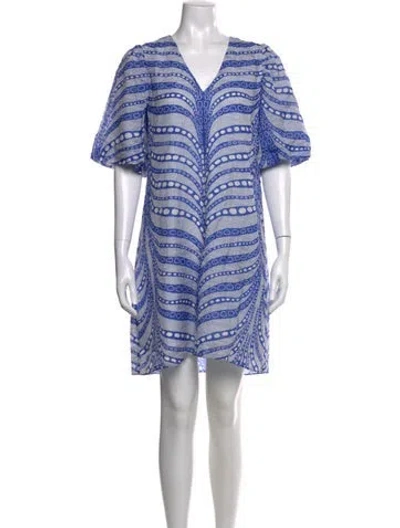 Pre-owned Marie Oliver Printed Mini Dress In Multi