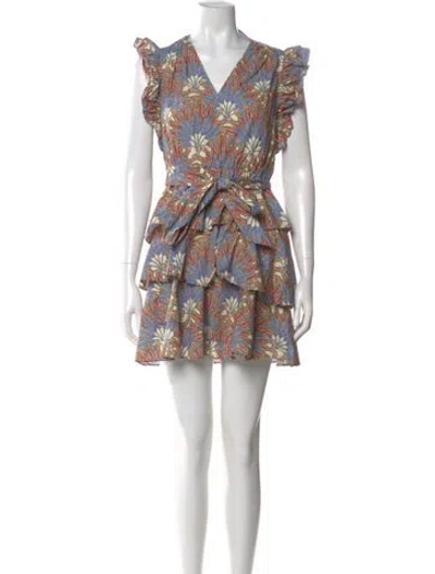 Pre-owned Marie Oliver Printed Mini Dress In Pink
