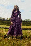 Marie Oliver Priscilla Dress In Plum