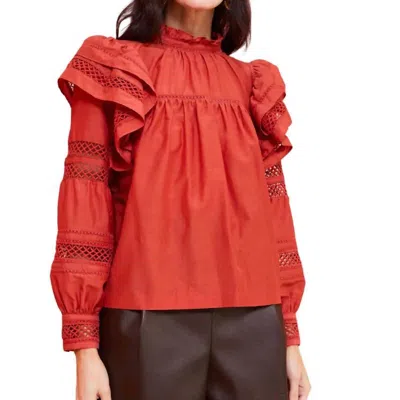 Marie Oliver Que Blouse In Red Fox