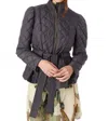 Marie Oliver Raven Puffer Jacket In Charcoal In Brown