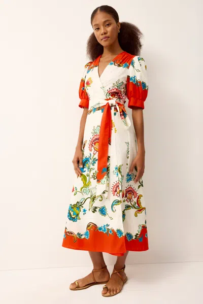 Marie Oliver Rita Floral Wrap Dress In Multi