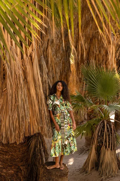 Marie Oliver Rita Wrap Dress In Eden